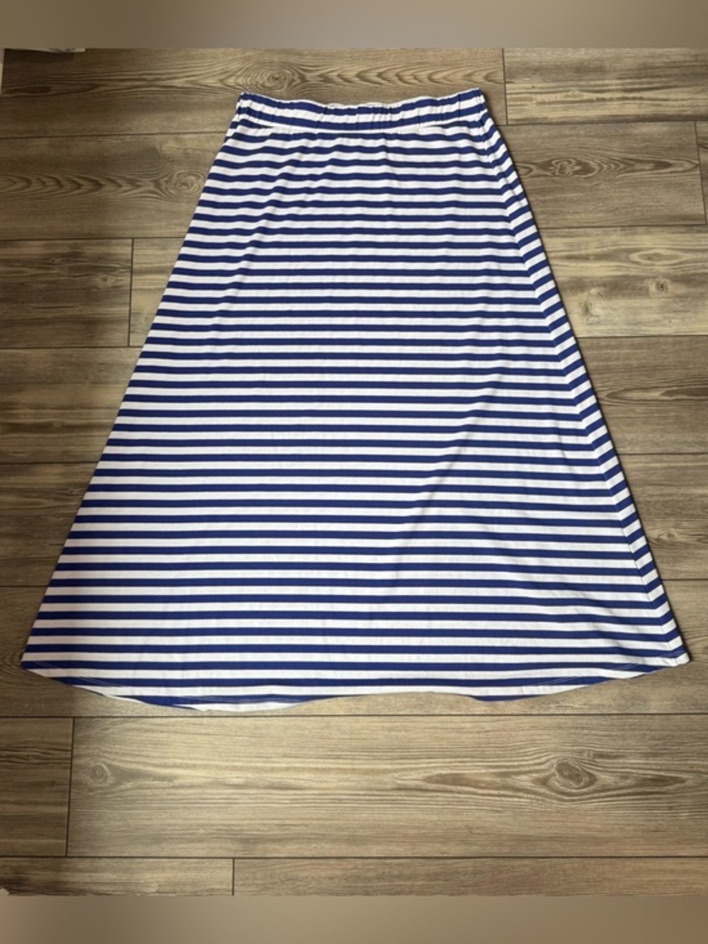 Philosophy by Republic Skirt Blue & White Striped Maxi Skirt Size XL